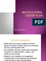 Multicultural Lesson Plan