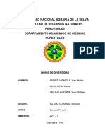 Indices de Diversidad Ecologia