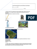 Avaliação Diagnóstica 6 Ano