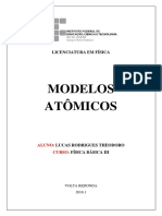 Evolução Dos Modelos Atomicos