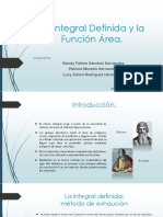 La Integral Definida y La Función Área