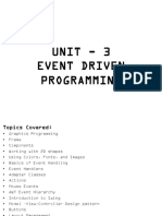 Unit - 3 Event Driven Programming