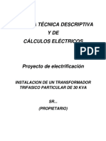 Ejemplo Memoria de Cálculo Eléctrico