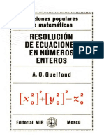 Resolucion de Ecuaciones en Num - A. O. Guelfond PDF