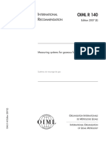 OIML R 140 2007 Measuring Systems For Gaseous Fuel