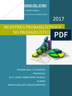 Muestreo Probabilistico y No Probabilistico (Resumen)