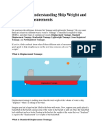 A Guide To Understanding Ship Weight and Tonnage Measurements