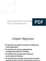 Retail Organization and Human Resource Management