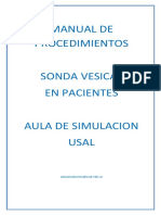 Manual de Procedimientos Sonda Vesical