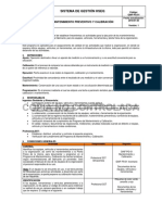 Ginf-Pg-01 Mantenimiento y Calibración