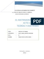 Trabajo Dotrinas - Matrimonio