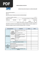 Solicitud de Exoneración de ISD Por Estudios en El Exterior - Carta de Autorización Terceros