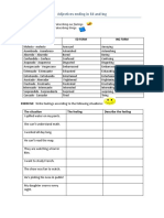 Adjectives Ending in Ed and Ing