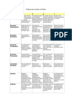 Rubrica para Evaluar Un Folleto