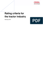 Rating Criteria For Tractor Industry