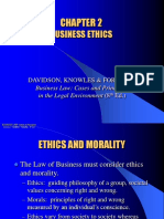 Business Ethics: Davidson, Knowles & Forsythe Ed.)