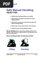 Safe Manual Handling Booklet