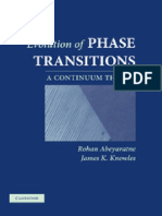 (Cambridge University Press) Evolution of Phase Transitions - A Continuum Theory 1st Edition by Rohan Abeyaratne (2006)