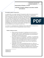 Retrospective Operation of Statutes Relating To Succession and Transfer.