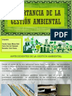 Importancia de La Gestión Ambiental