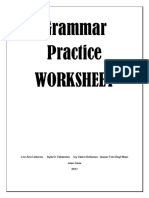 Grammar Worksheets