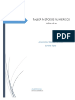 Taller Metodos Numericos