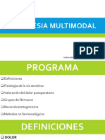 Clase 8. Analgesia Multimodal