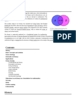 Set Theory: A Venn Diagram Illustrating The Intersection of Two Sets