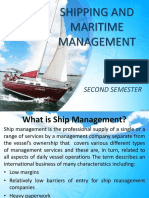 Shipping and Maritime Management: Unit 1 Second Semester