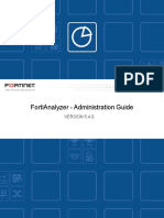 FortiAnalyzer 5.4.0 Administration Guide