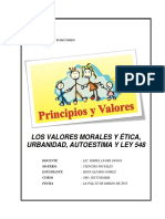 Los Valores Morales y Ética