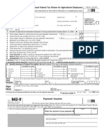 Employer's Annual Federal Tax Return For Agricultural Employees