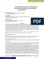 Study of Customer Satisfaction With Living Conditions in New Apartment Buildings