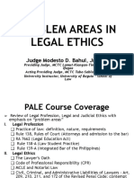 Problem Areas in Legal Ethics