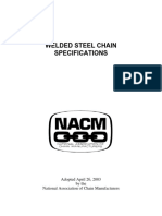 NACM Welded Chain Specifications