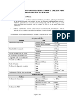 Especificaciones Tecnicas para El Cable de Fibra Optica Opgw y Sus Accesorios de Instalacion