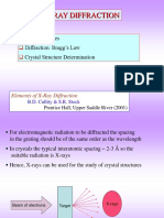 X-Ray Sources Diffraction: Bragg's Law Crystal Structure Determination