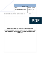 3 Directiva Acceso de Imagenes Satelitales Del CNOIS en Sector Publico