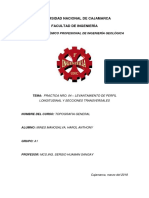 Perfil Longitudinal y Secciones Transversales