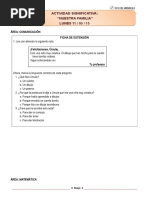 Fichas de Evaluación de La Unidad - 2º