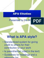 APA Citation: Presented by The WRC