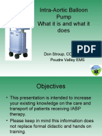 Intra-Aortic Balloon Pump What It Is and What It Does: Don Stroup, CC/NREMT-P Poudre Valley EMS