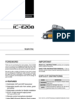 Icom IC-E208 Instruction Manual