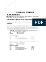 Certificado de Posesion Alcade Ichu 2018 2