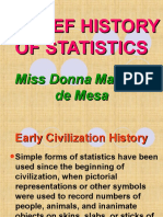 A Brief History of Statistics