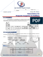 Nomenclaturas Dos Compostos Inorgânicos Do Cotidiano