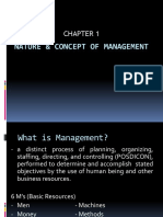 Nature and Concept of Management