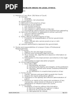 Problem Areas in Legal Ethics