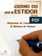 Caderno de Investidor - Bolsa de Valores