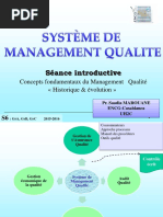 Séance 1 Introductive Sur Les Concepts Fondamentaux Du Management de La Qualité